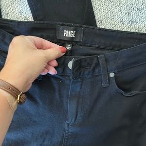 Paige black stretch jeans